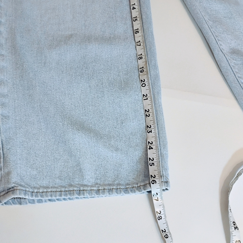 Levi's Baggy Straight Leg Light Wash Drawstring Jeans 27 - Picture 13 of 15